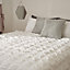 Sienna Check Seersucker Duvet Cover with Pillowcase Set, White - Double