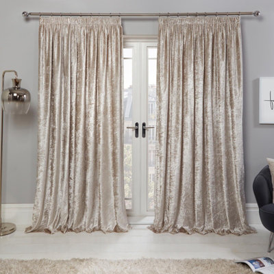 Luxury Velour Pencil Pleat Curtains