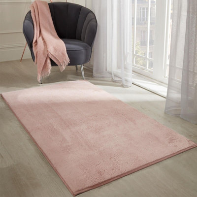 Faux bunny fur rug hotsell