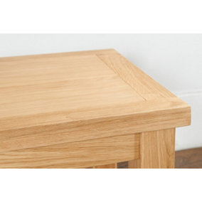 Sienna Large Coffee Table with Shelf - D55 x W111 x H45.5 cm - Oak