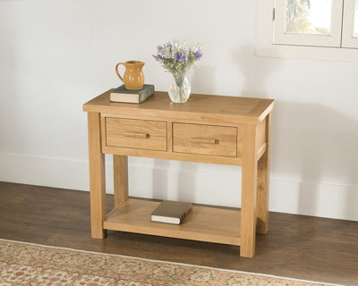 Sienna Large Console Table - D45 x W100 x H80.5 cm - Oak