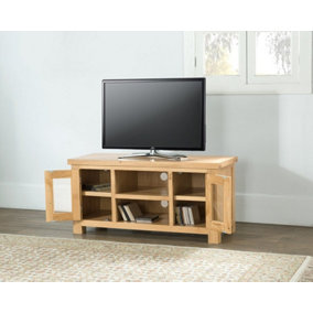 Sienna Large TV Unit - D44 x W115 x H55 cm - Oak