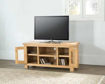 Sienna Large TV Unit - L44 x W115 x H55 cm - Oak