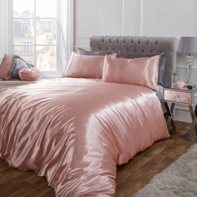 Satin duvet deals cover
