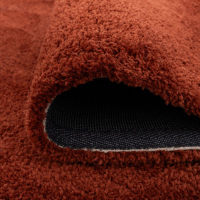 Sienna Red Luxury Plush Soft Pile Living Area Rug 190cm x 280cm