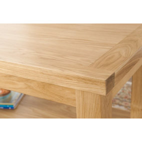 Sienna Standard Coffee Table with Shelf - D55 x W90 x H50 cm - Oak