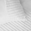 Sienna Tufted Stripe Panel Duvet Cover with Pillowcase Set, White - King