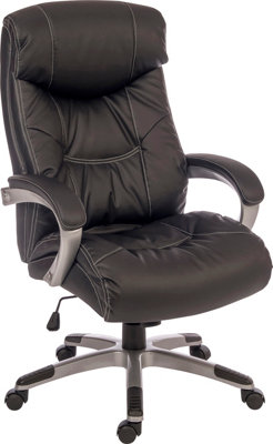 Siesta Executive Chair with deep cushioned upholstery, gas lift seat height adjustment and recline function