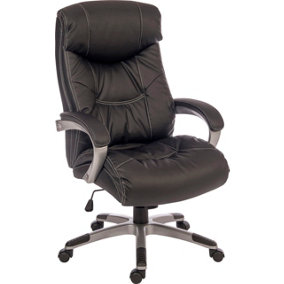 Siesta Executive Chair with deep cushioned upholstery, gas lift seat height adjustment and recline function