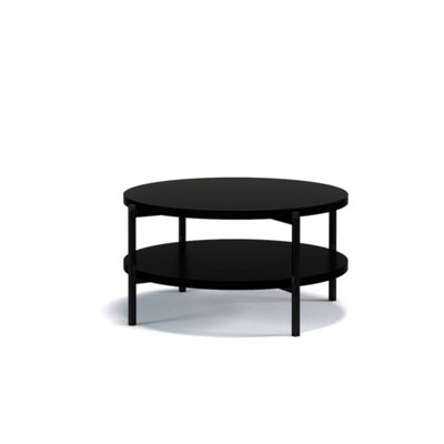 Sigma B Coffee Table in Black Matt - Compact Style and Unmatched Stability - W840mm x H430mm x D840mm