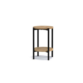 Sigma D Coffee Side Table in Oak Artisan - Compact Elegance for Modern Spaces - W440mm x H610mm x D440mm