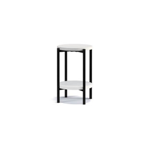 Sigma D Coffee Side Table in White Matt - Compact Elegance for Modern Spaces - W440mm x H610mm x D440mm
