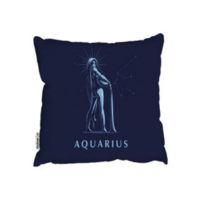 Sign of the zodiac aquarius (cushion) / 45cm x 45cm
