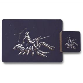 Sign of the zodiac cancer (placemat & coaster set) / Default Title