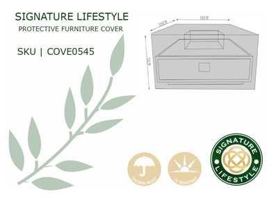 Signature Weave Venus Square Coffee Table Fire Pit Outdoor Furniture ...