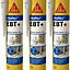 Sika Sikaflex EBT+ Adhesive, Sealant and Filler, Beige, 300 ml (Pack of 3)