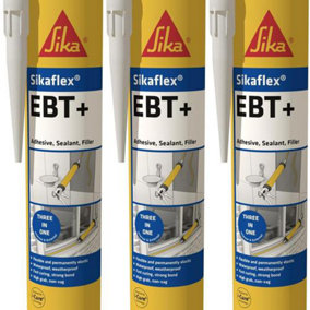 Sika Sikaflex EBT+ Adhesive, Sealant and Filler, Beige, 300 ml (Pack of 3)