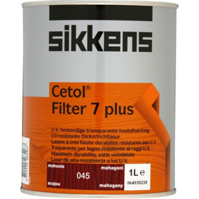 Sikkens 1L Cetol Filter 7 Plus Exterior Woodstain Mahogany