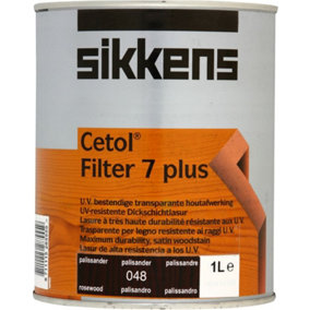 Sikkens 1L Cetol Filter 7 Plus Exterior Woodstain Rosewood