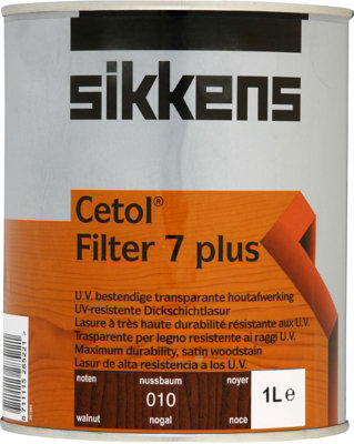 Sikkens 1L Cetol Filter 7 Plus Exterior Woodstain Walnut