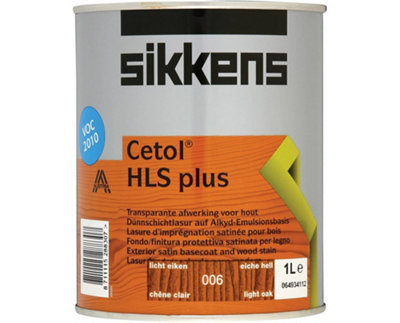 Sikkens 5085897 Cetol HLS Plus Translucent Woodstain Light Oak 1 litre SIKCHLSPLO1L