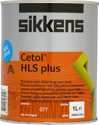 Sikkens 5085989 Cetol HLS Plus Translucent Woodstain Pine 1 litre SIKCHLSPP1L