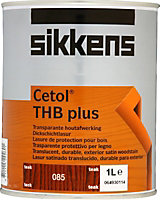 Sikkens 5088021 Cetol THB Plus Translucent Woodstain Teak 1 litre SIKCTHBPT1L