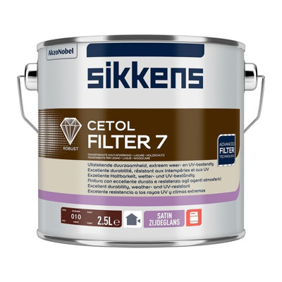 Sikkens Cetol Filter 7 Plus RM - Vernice Trasparente Per Legno Da Esterno, Satinata, 2,5 Litri, Rovere Chiaro