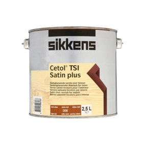 Sikkens Cetol TSI Satin Plus Woodstain Paint - 2.5 Litre - Colourless (003)