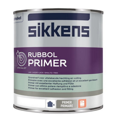 Sikkens Rubbol Primer Plus Paint - 1 Litre - White