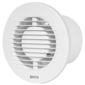 Silent Ball Bearing Round Bathroom Extractor Fan 100mm / 4" Ventilator