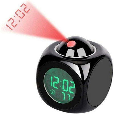 Silent Digital Projection Clock LED Alarm Clock 12 24h Ceiling ...