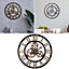 Silent Roman Numbers Large Wall Clock for Kitchen Home Decoration 580mm