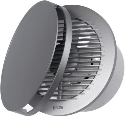 Silent Round Bathroom Extractor Fan 150mm / 6" with Timer and Gold Front
