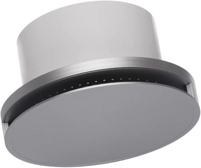Silent Round Bathroom Extractor Fan 150mm / 6" with Timer and Gold Front