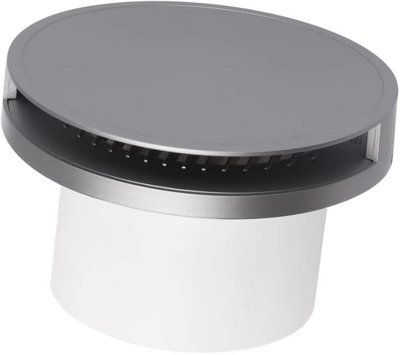 Silent Round Bathroom Extractor Fan 150mm / 6" with White Cover - 4