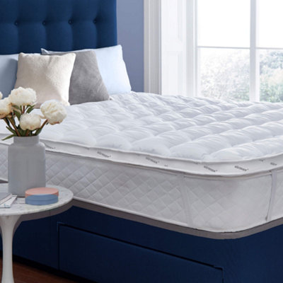 Mattress topper small double thick comfortable quilted bed topper with