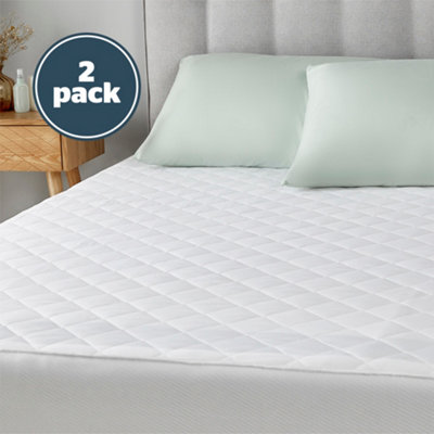 Silentnight Anti Allergy Mattress Protector Small Double 2 Pack at B&Q