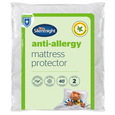 Silentnight Anti Allergy Mattress Protector Small Double DIY at B&Q