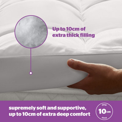 Buy SILENTNIGHT DEEP SLEEP 10CM MATTRESS TOPPER SMALL DOUBLE at B Q
