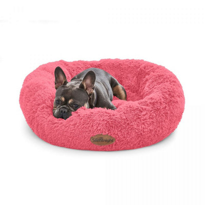 SILENTNIGHT DONUT PET BED HOT PINK SMALL MEDIUM