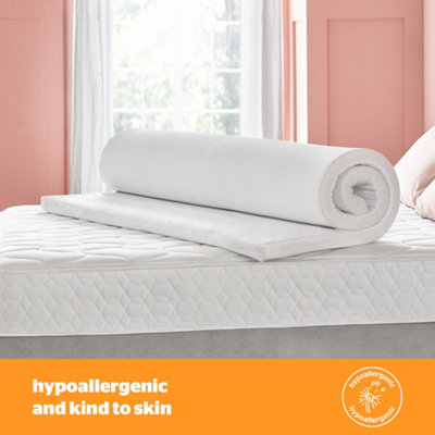 Silentnight impress memory foam mattress topper 7cm hotsell