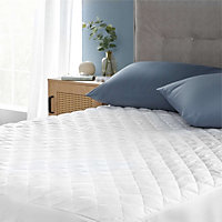 Silentnight Supersoft Quilted Waterproof Mattress Protector With Extra Deep Fitted Skirt, White, King