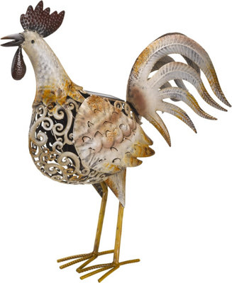 Silhouette Cockerel Light Garden Sculpture (Solar) by Smart Garden