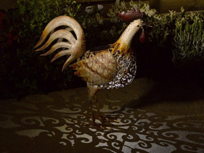 Silhouette Cockerel Light Garden Sculpture (Solar) by Smart Garden