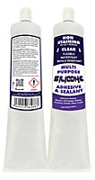 Silicone Adhesive and Sealant 80ml - Non-Staining No Oily Residue - Clear