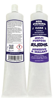 Silicone Adhesive and Sealant 80ml - Non-Staining No Oily Residue - Clear Price Comparisons | Compare The Build