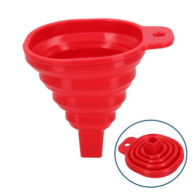 Silicone Flexible Mini Collapsible Folding Foldable Funnel -40c - 230c Kitchen