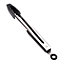 Silicone Kitchen Cooking Salad Serving BBQ Tongs Stainless Steel Handle Utensil