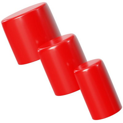 Silicone Rubber Blanking Cap End Cap Stopper Flexible (8mm, Black)